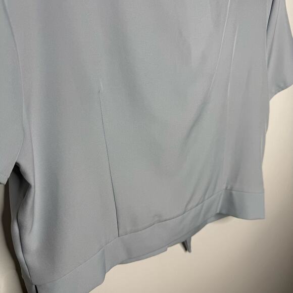 NWT Belle Pogue Blue Button Up Sailor Top Size Large - Picture 8 of 9